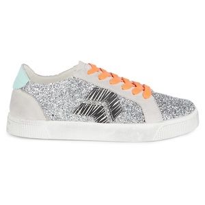 Dolce Vita Zaga Glitter and Suede Sneakers